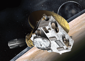 NASA's New Horizons spacecraft.  (Artist's impression.)