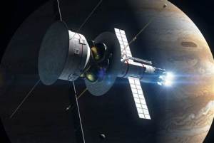 A potential spacecraft called Icarus Pathfinder would be powered by electric propulsion engines called VASIMR, taking it out to 1,000 times the distance between the Earth and Sun. (Credit: NBC News)