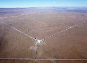 The LIGO Laboratory operates two detector sites, one near Hanford in eastern Washington (pictured here) and another near Livingston, Louisiana. (Credit: Caltech/MIT/LIGO Lab)